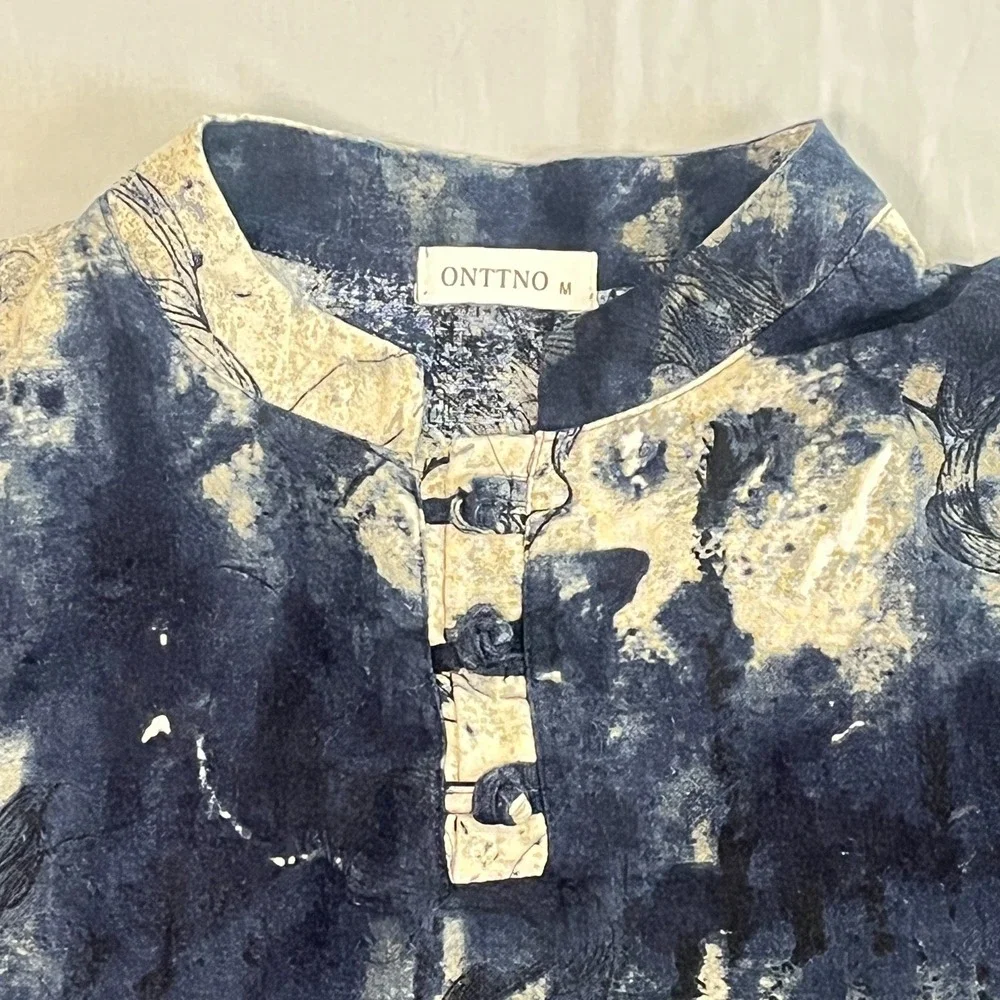 Tie-Dye ontto blouse